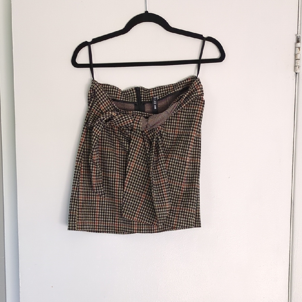 Design Lab Plaid Skirt